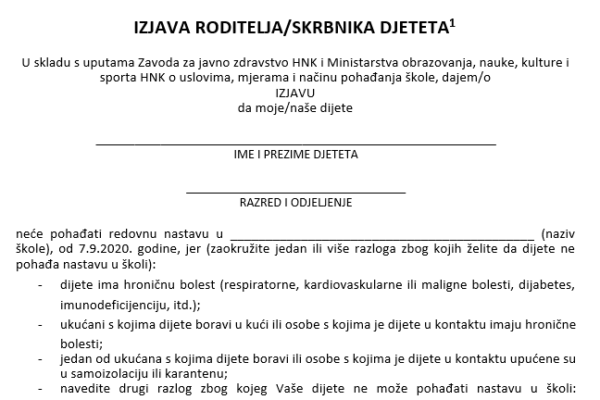 izjavaRoditelja
