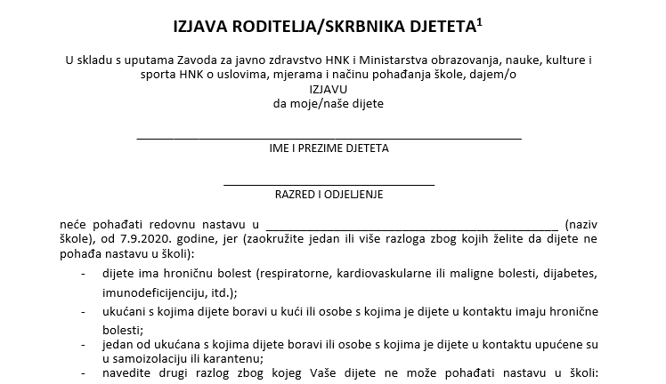 izjavaRoditelja